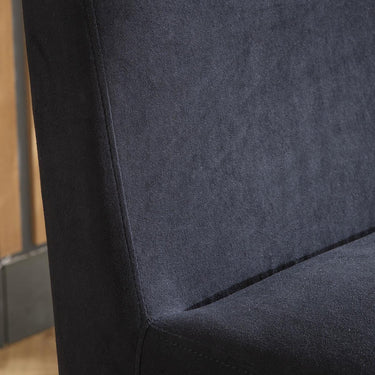 Quatropi Modern Kitchen Breakfast Bar Stool Chair with Back Black Fabric
