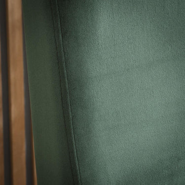 Quatropi Modern Kitchen Breakfast Bar Stool Chair with Back Green Velvet