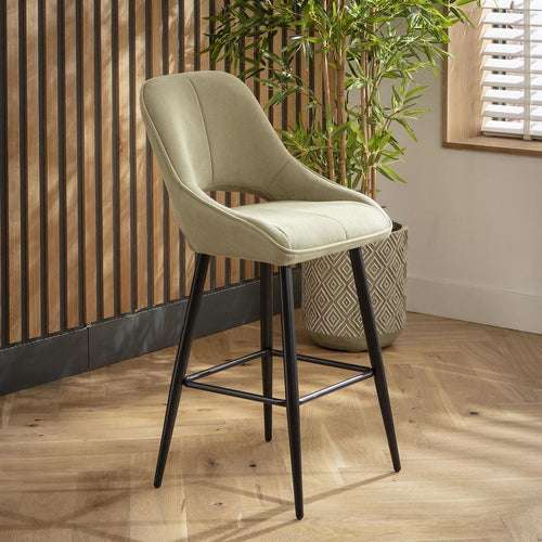 Remi Counter Height Bar Stool Chair with Back Sage