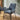 Quatropi Modern Kitchen Carver Dining Chair with Arms Blue Chenille