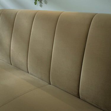 Quatropi Modern Kitchen Corner Dining Bench Olive Green Velvet L/R 174x212cm