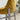 Quatropi Modern Kitchen Counter Bar Stool with Back Mustard Yellow