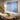 Quatropi Modern Large Framed Wall Artwork Blue & Natural Wood 200x150cm