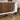 Quatropi Modern Large TV Stand Cabinet Unit Gloss White Walnut Wood 201cm