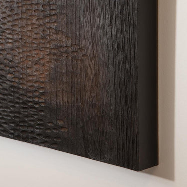 Quatropi Modern Large Wall Panel Artwork Black & Brown 60x90cm