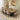 Quatropi Modern Live Edge 8 Seat Wooden Dining Table & Chairs Beige Leather 260cm