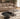 Quatropi Modern Nesting Coffee Table Set of 2 Contemporary Grey Black Oak 85cm