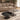 Quatropi Modern Nesting Coffee Table Set of 2 Contemporary Grey Black Oak 85cm