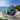 Quatropi Modern Outdoor Hanging Egg Chair Garden Swing Chair Blue Black