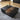 Quatropi Modern Rectangular Black Coffee Table Oak Relcaimed Elm Wood 100x80cm