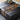 Quatropi Modern Rectangular Black Coffee Table Oak Relcaimed Elm Wood 100x80cm