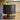 Quatropi Modern Round Black Bedside Lamp Side Table White Ceramic Marble 48cm