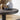 Quatropi Modern Round Side Table Nightstand Bedside Sofa Table Grey Oak 50cm