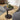 Quatropi Modern Round Side Table Nightstand Bedside Sofa Table Grey Oak 50cm