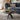 Quatropi Modern Round Wooden Coffee Table Dark Oak Wood Veneer 90cm