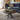 Quatropi Modern Round Wooden Coffee Table Dark Oak Wood Veneer 90cm