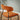 Quatropi Modern Scandi Kitchen Dining Room Chair Burnt Orange Fabric