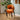 Quatropi Modern Scandi Kitchen Dining Room Chair Burnt Orange Fabric