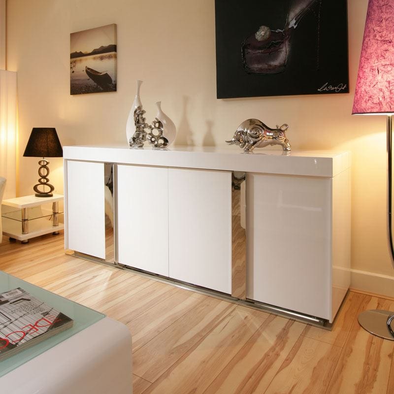 Quatropi Modern Sideboard / Cabinet / Buffet in White High Gloss 2.0mtr 912M