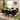 Quatropi Modern Solid Natural Wood 6 Seater Dining Set Oval Mink Velvet 200cm