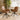 Quatropi Modern Solid Natural Wood 6 Seater Dining Set Oval Tan Leather 200cm