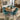 Quatropi Modern Solid Stained Wooden 6 Chair Seater Round Dining Set Teal 140cm