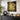 Quatropi Modern Square Abstract Framed Wall Artwork Black & Gold 90x90cm