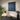 Quatropi Modern Square Abstract Framed Wall Artwork Blue & Black 80x80cm