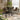 Quatropi Modern Square Ceramic Marble Kitchen High Bar Table 4 Seat Black 70x70cm