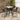 Quatropi Modern Square Ceramic Marble Kitchen High Bar Table 4 Seat White 70x70cm