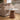Quatropi Modern Square Glass Side Table Matte Chalk Walnut 60cm