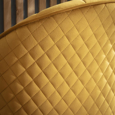 Quatropi Modern Swivel Breakfast Bar Stool Chair with Back Mustard Yellow Velvet