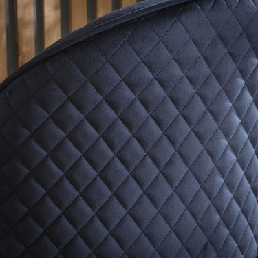 Quatropi Modern Swivel Breakfast Bar Stool Chair with Back Navy Blue Velvet