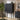 Quatropi Modern Tall Drinks Cabinet Unit Sideboard Fluted Black Oak 104x162cm