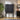 Quatropi Modern Tall Drinks Cabinet Unit Sideboard Fluted Black Oak 104x162cm