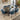 Quatropi Modern Wide 6 Seat Extending Ceramic Dining Set Grey Blue 160-240cm