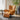 Quatropi Modern Wing Back Electric Powered Recliner Armchair Orange Leather