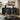 Quatropi Modern Woven Mid Century Black Oak Sideboard Buffet Cabinet 160cm