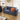 Quatropi Modular 2 Seater Small Modern Sectional Sofa Couch Blue Fabric