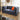 Quatropi Modular 2 Seater Small Modern Sectional Sofa Couch Blue Fabric