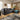 Quatropi Modular 3 Seater Modern Sofa Chaise Couch Footstool Black Fabric