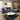 Quatropi Modular 3 Seater Modern Sofa Chaise Couch Footstool Blue Fabric