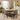 Quatropi Natural Round Wooden Dining Table And 6 Beige Leather Modern Chair Set