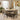 Quatropi Natural Round Wooden Dining Table And 6 Beige Leather Modern Chair Set