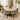 Quatropi Natural Round Wooden Dining Table And 6 Beige Leather Modern Chair Set