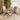 Quatropi Natural Solid Round Wooden Dining Table And 4 Chairs Set Mink 120cm