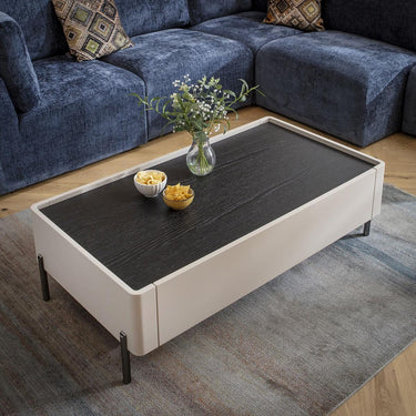 Quatropi Newton Coffee Table Matte Chalk White 120x64cm