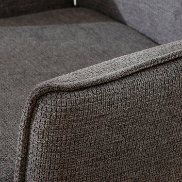 Quatropi Nina Swivel Carver Dining Chairs Charcoal