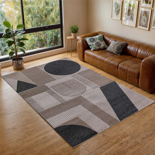 Nirvana Large Rug Cream / Beige / Dark Grey / Brown 200 X 290cm