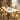 Quatropi Oscar & Cain 6 Seater Extendable Dining Set Yellow Gold & White Ceramic